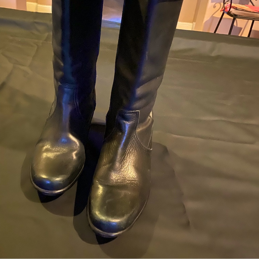 Dansko Rosa tall black leather boot, very nice!